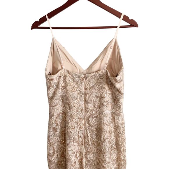 Vince Camuto Sequin Floral A Line Gown 6 NEW - Picture 5 of 7